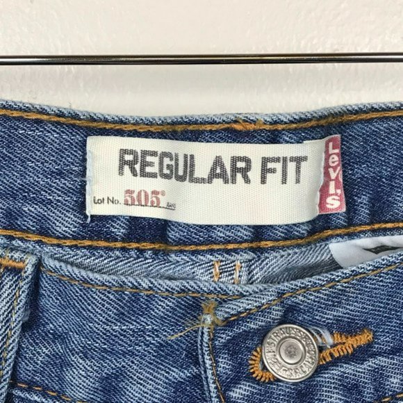 Levi's 505 Regular Fit Jeans Y2K Boyfriend High Rise High Waist Mom Jeans - Picture 11 of 14